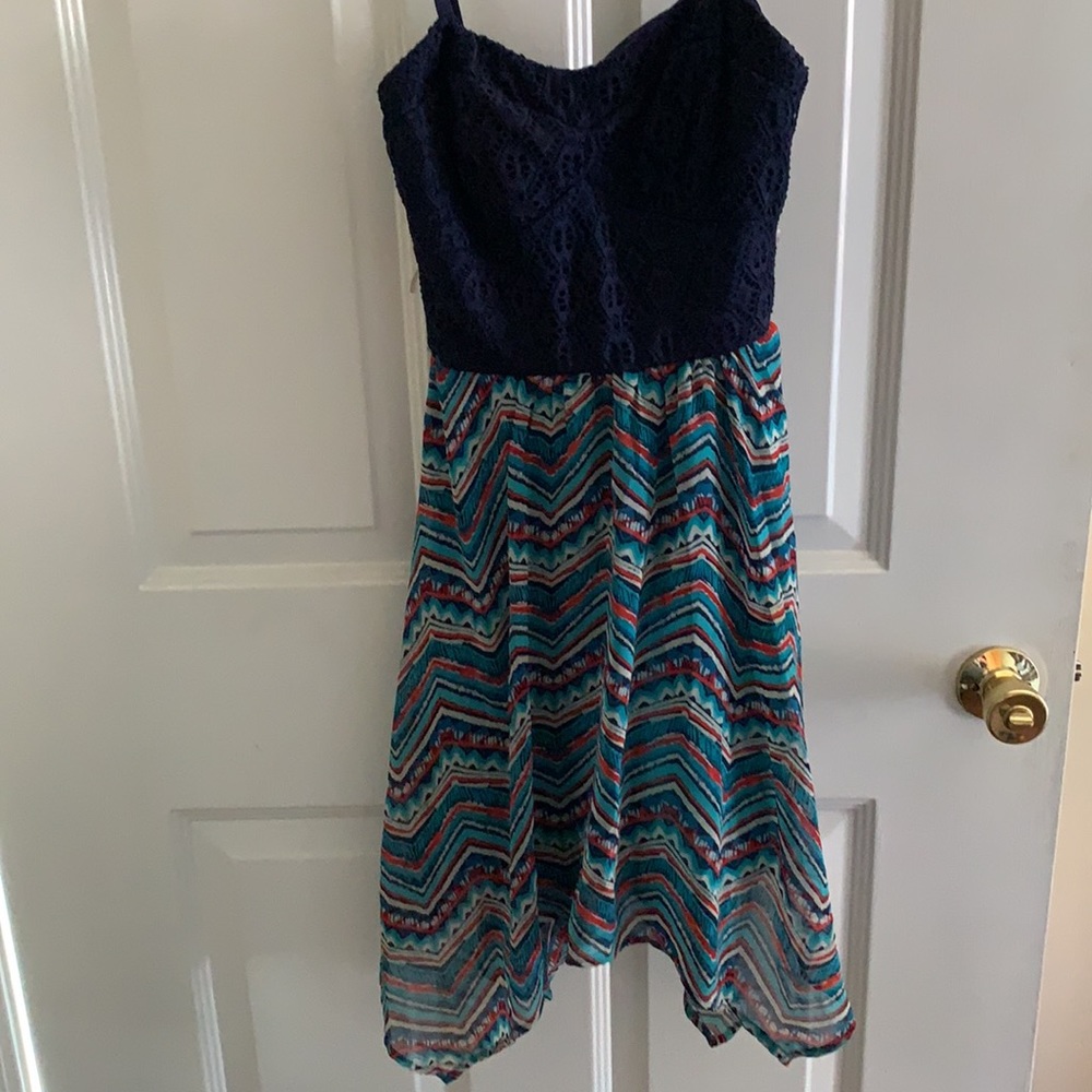 Lily Rose Sundress w/ Navy Belt Size: Small
